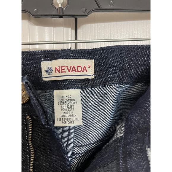 Nevada Jeans Men's 34x30Blue‎ Medium Wash Straight Western Rodeo Cowboy - Picture 4 of 4